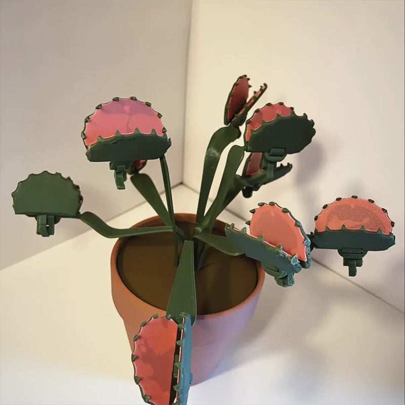 Simulation potted flytrap clip