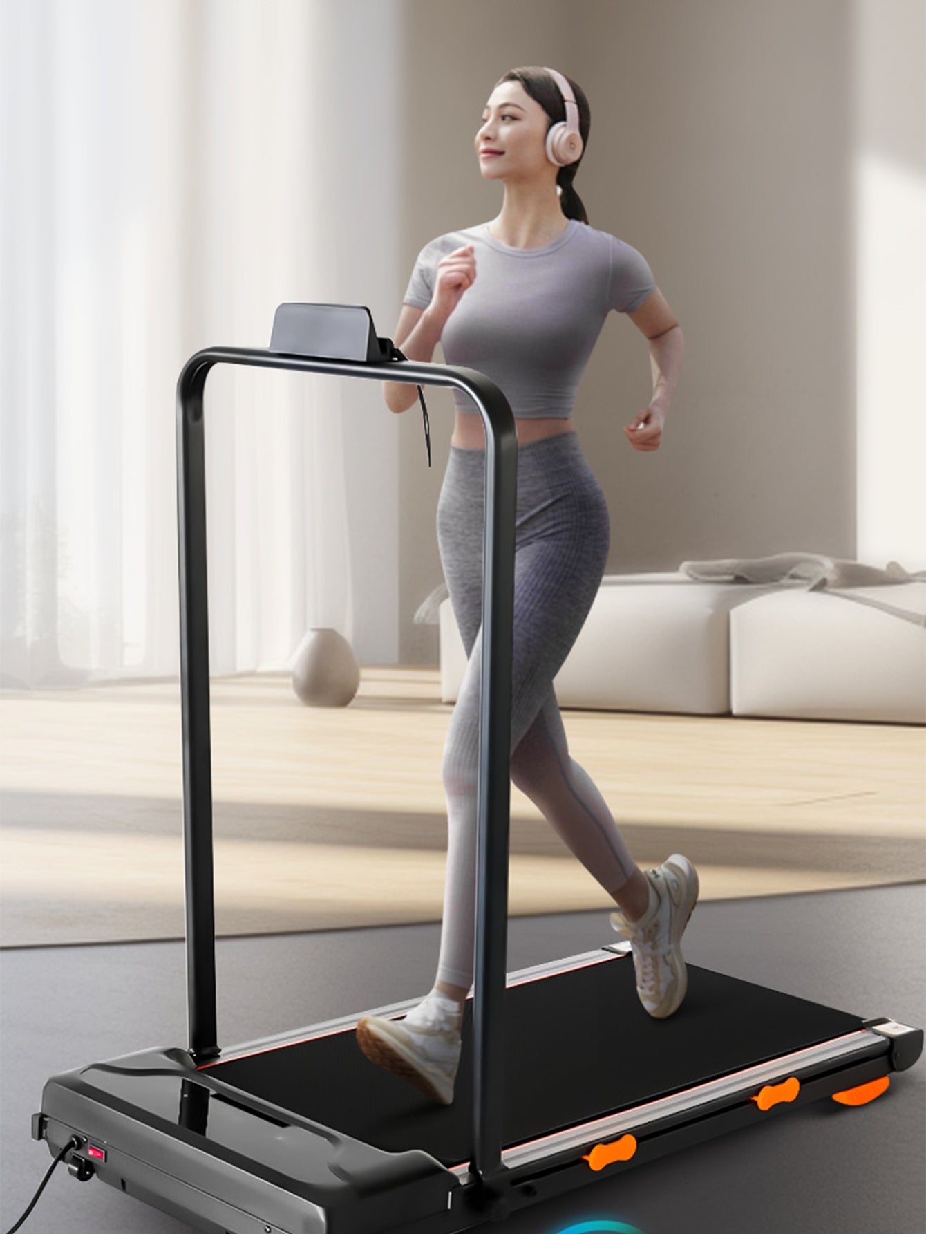 Small flat walking machine