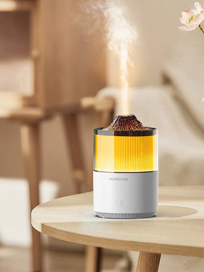 Volcanic Rock Night Light  Aroma Diffuser with Flame Effect - 2 Colours
