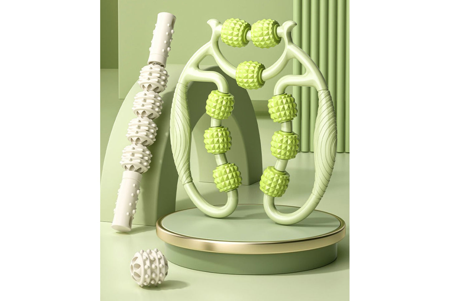 **Circular Leg Massager (360° Roller-Type Calf Relaxer)**