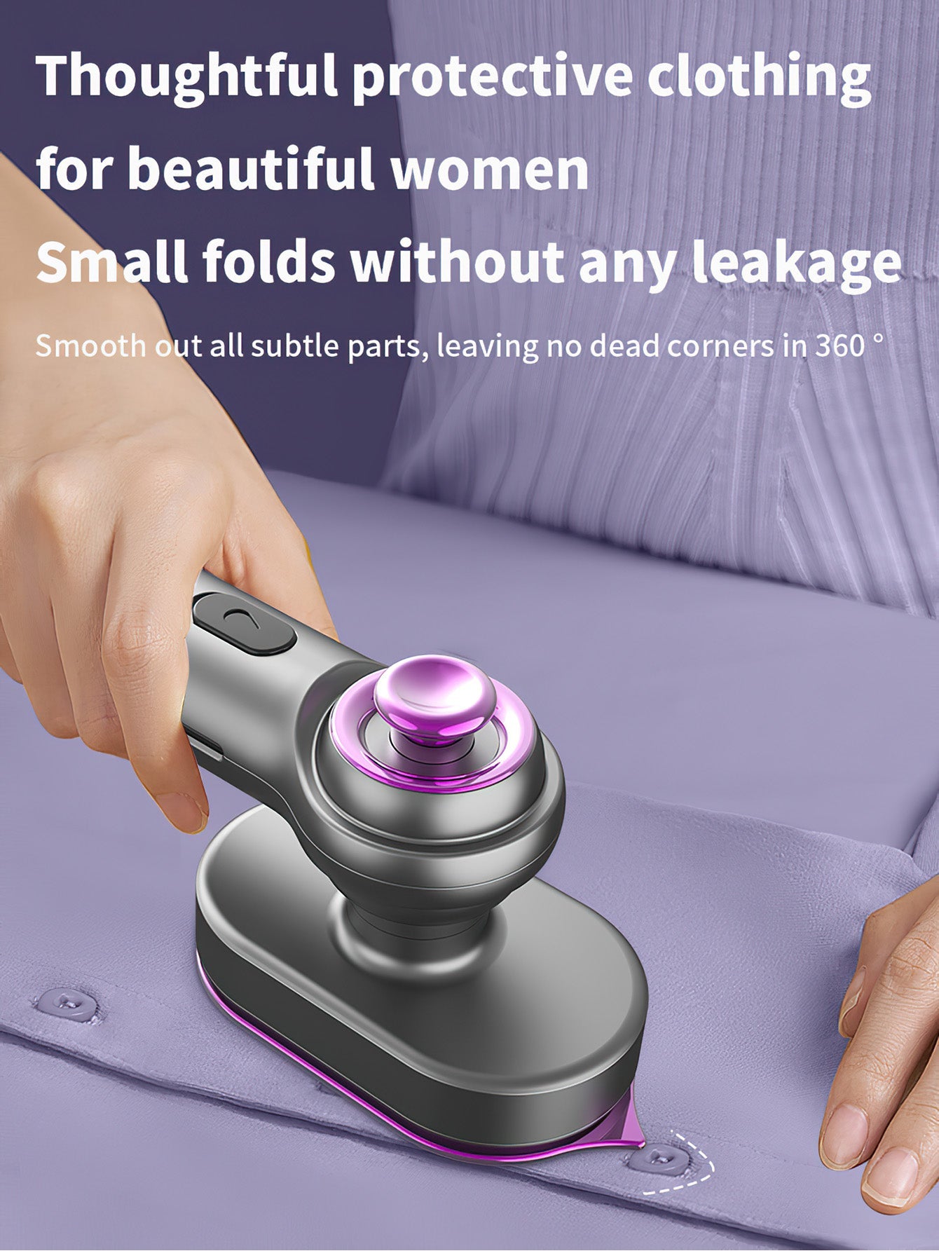 Mini Dual-Use Steam Iron  Garment Steamer Compact Wrinkle Eraser - 2 Colours