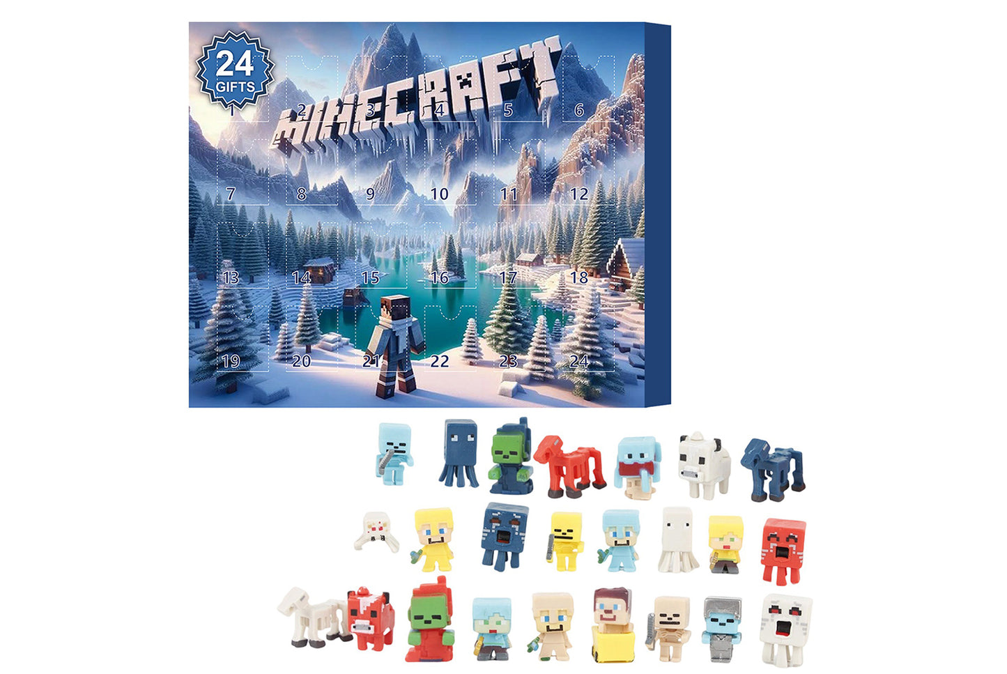 Minecraft building block countdown surprise blind box