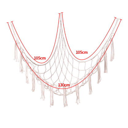 Triangular net bag storage hammock