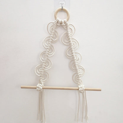 Off-white woven tapestry