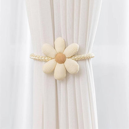 Simple cartoon flower curtain tie