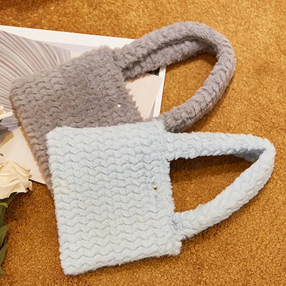 Plush handbag