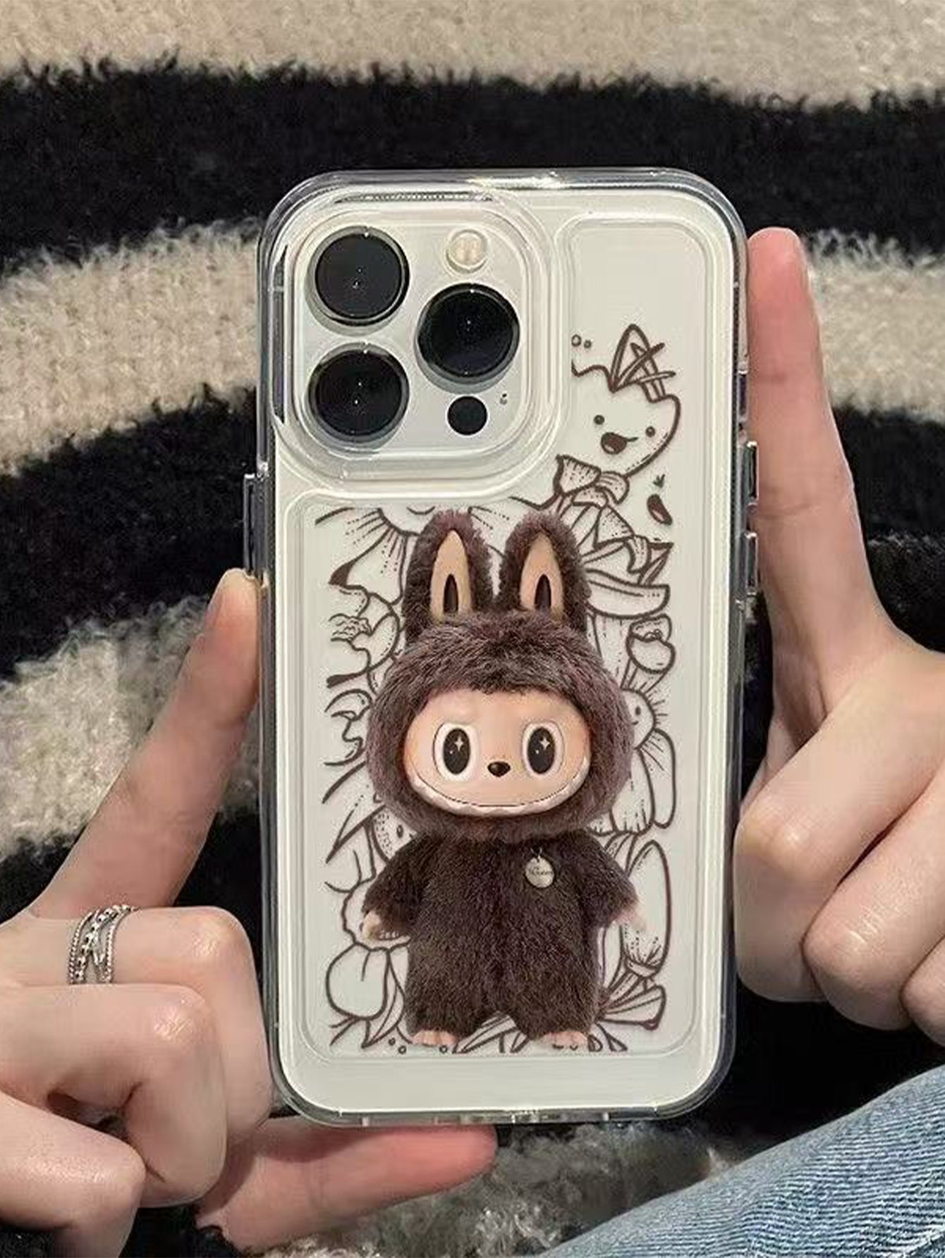 Labubu Full Cover Anti-Fall iPhone Case
