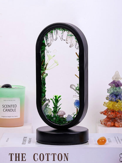 Natural crystal raw stone forest mushroom lamp