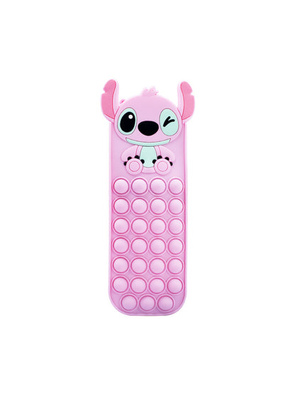 3D Stitch Silicone Stress Relief Bubble Pencil Case