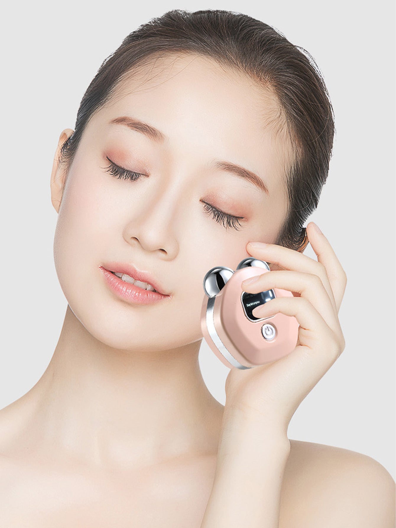 Multifunctional double ball roller microcurrent beauty instrument