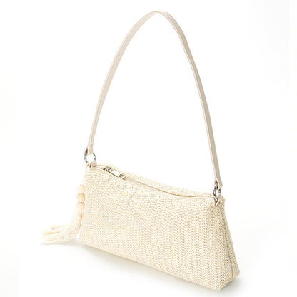 Summer holiday style woven handbag