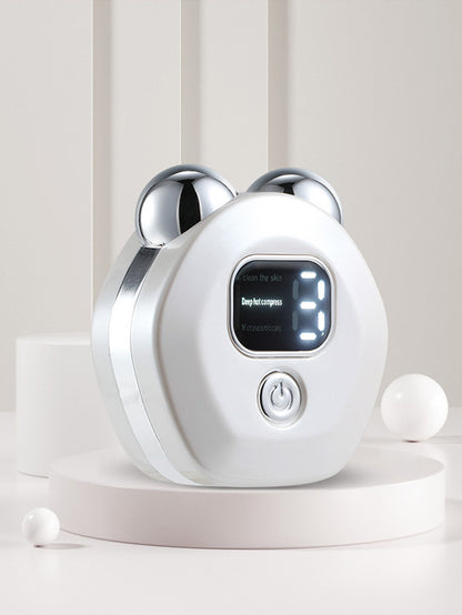 Multifunctional double ball roller microcurrent beauty instrument