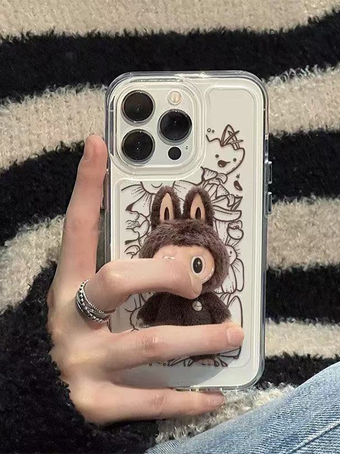 Labubu Full Cover Anti-Fall iPhone Case