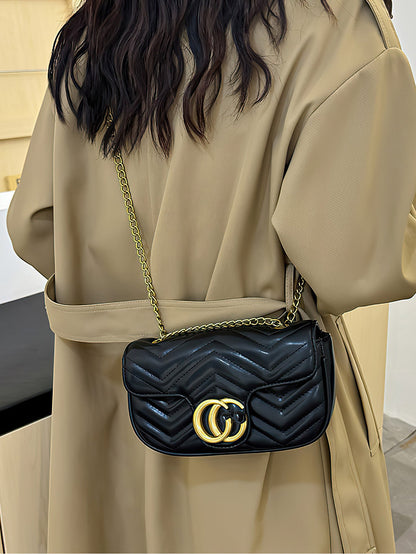 Elegant Quilted Chain Crossbody Bag – A Chic and Versatile Choice - 6 Colors