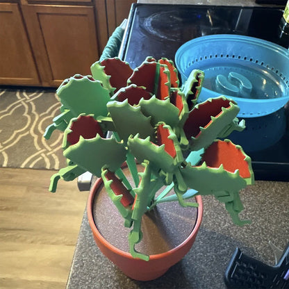 Simulation potted flytrap clip