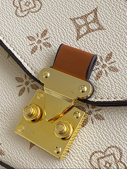 Floral Print Shoulder Bag - Versatile Crossbody Tote with Premium Finish - 3 Colours