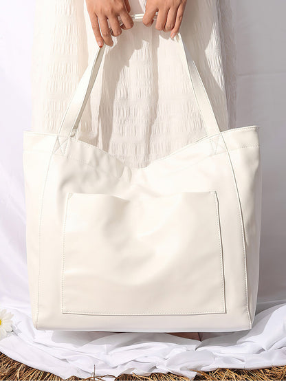 Vintage Style PU Leather Tote Bag - 7 Colours
