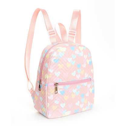 Printed nylon backpack