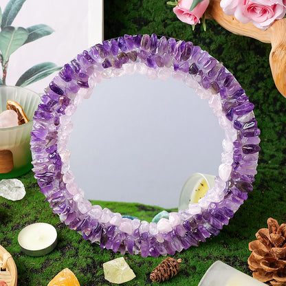 Natural Crystal Gravel Mirror