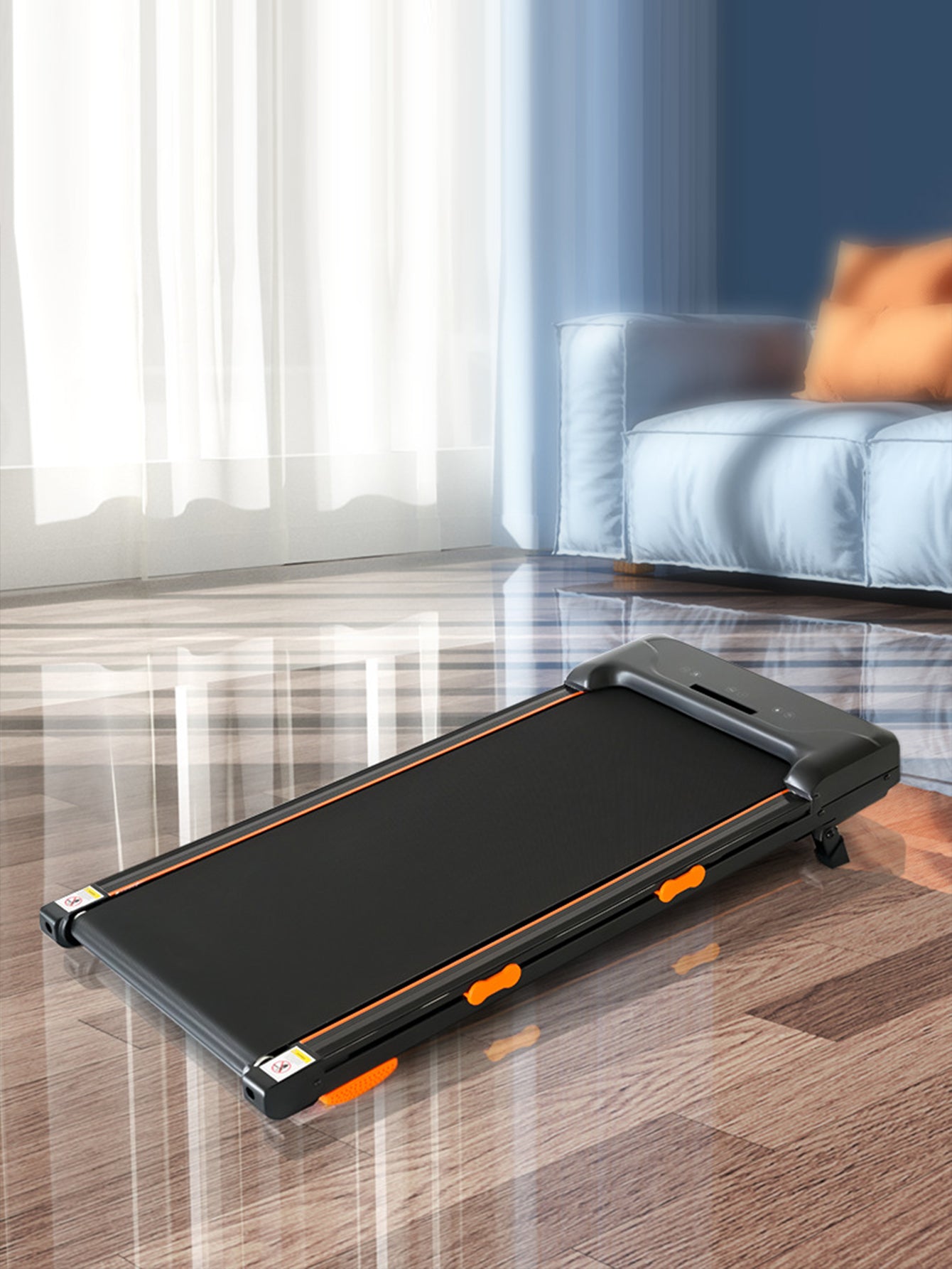 Small flat walking machine