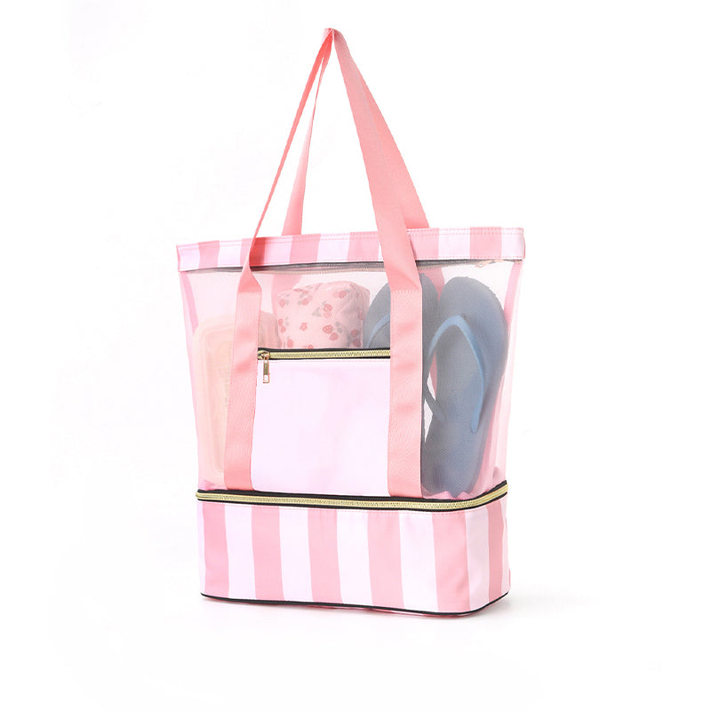Double-layer large-capacity beach bag