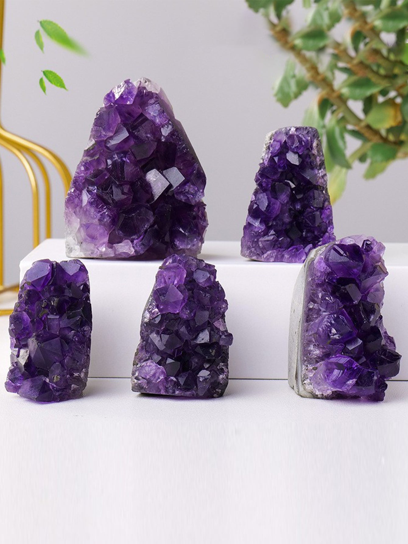 Natural Uruguayan Amethyst Cluster Ornaments