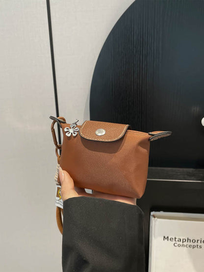 Casual contrast color mini handbag
