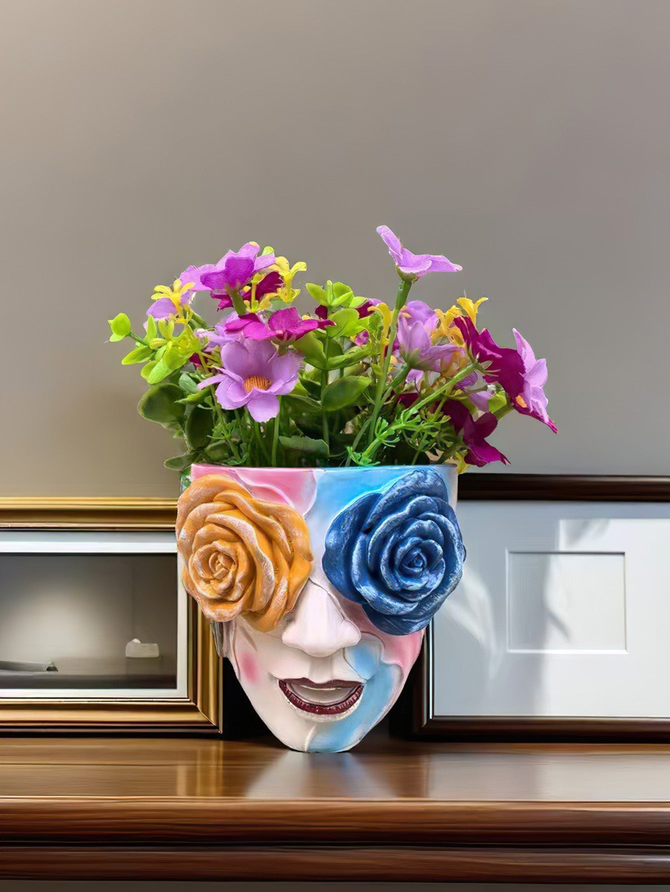 Rose Face Planter – Modern Artistic Decor for Home & Garden
