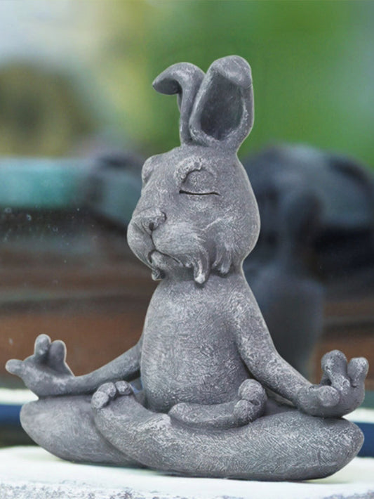 Adorable animal meditation ornament resin garden courtyard decoration -4 options