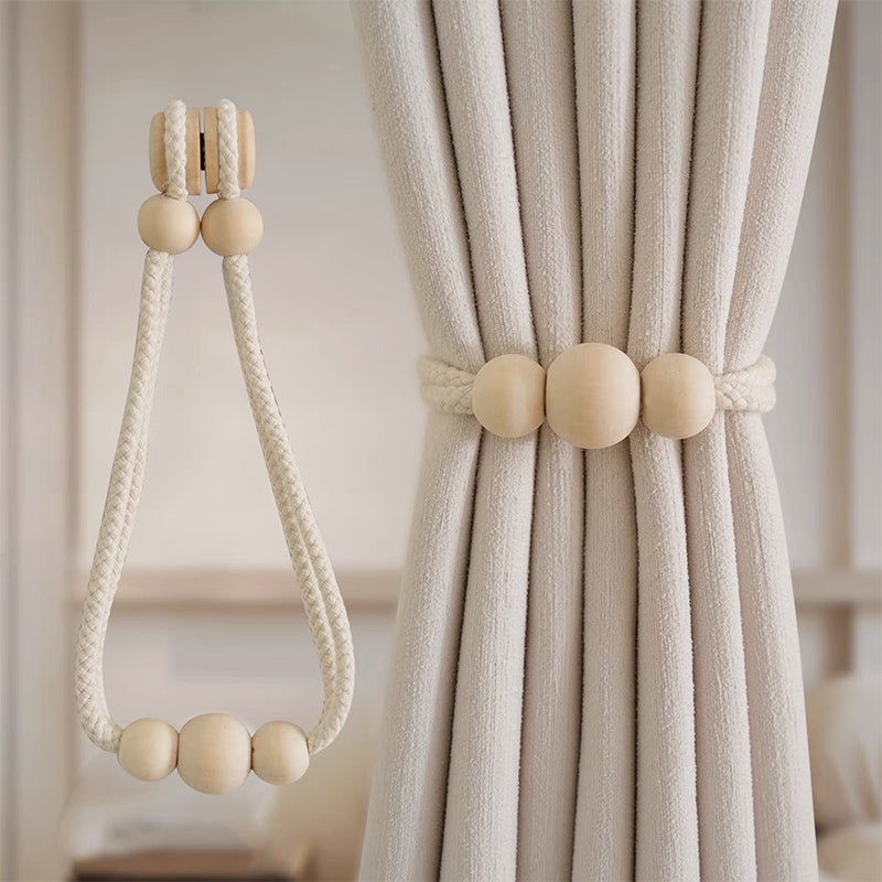 Magnetic curtain tie rope