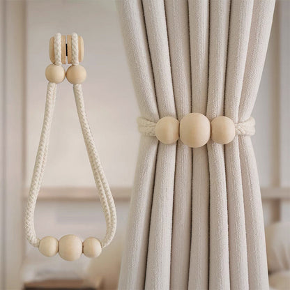 Magnetic curtain tie rope