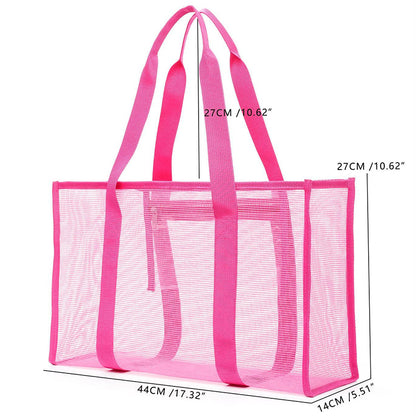 Minimalist mesh beach bag