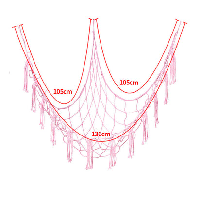 Triangular net bag storage hammock