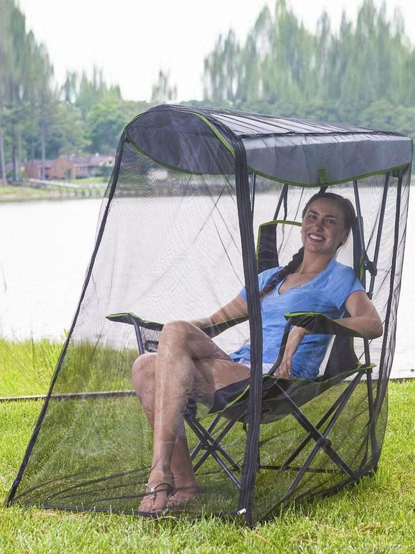 Outdoor Swing Courtyard Mosquito Net Canopy Chair Insect Cover