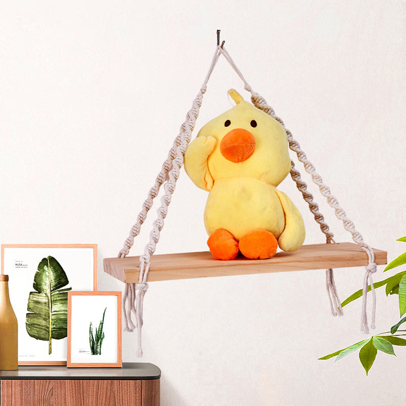 Hand-woven cotton rope rack