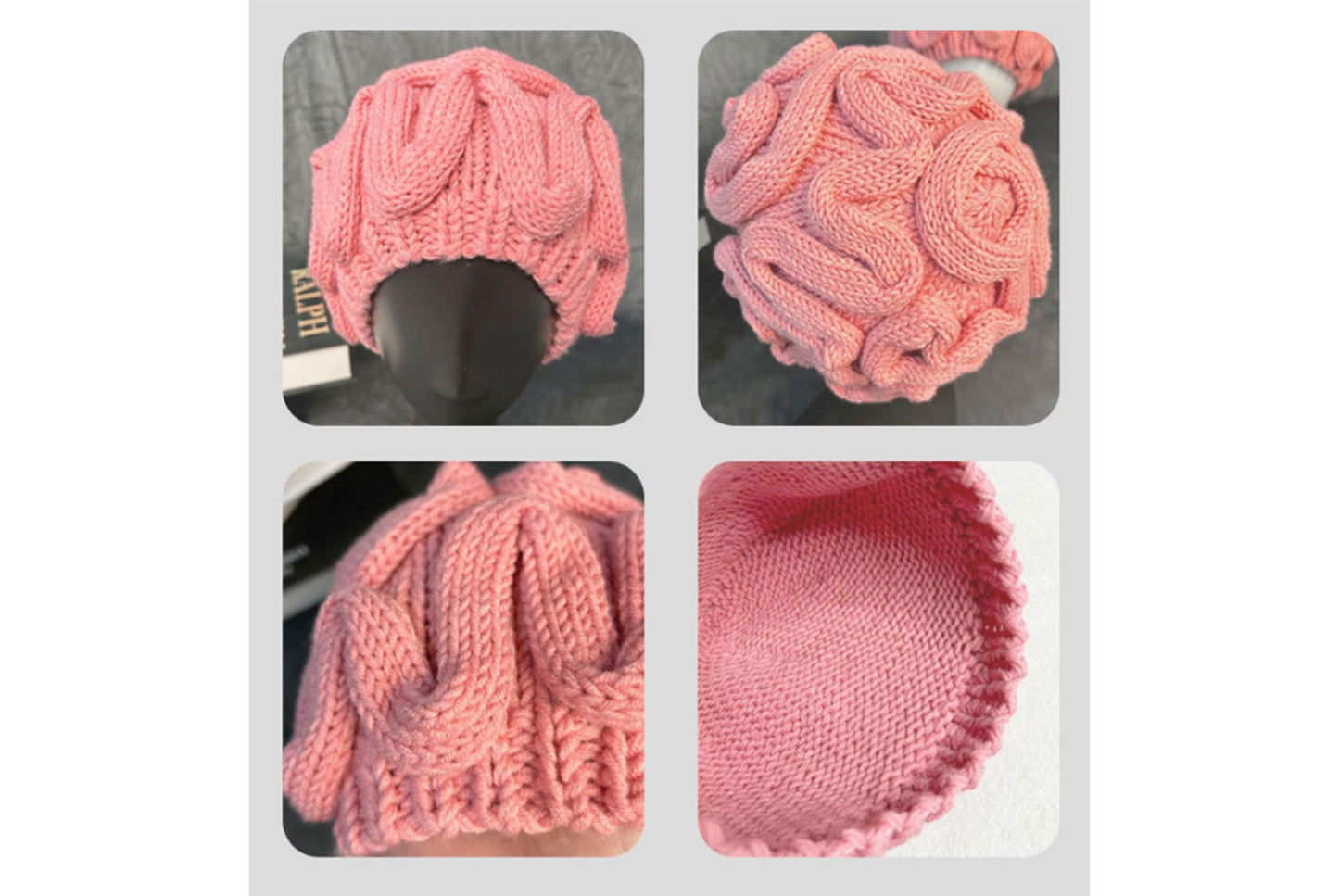 **Funny Brain Flower Knitted Hat (Autumn/Winter Warm Wool Hat)**