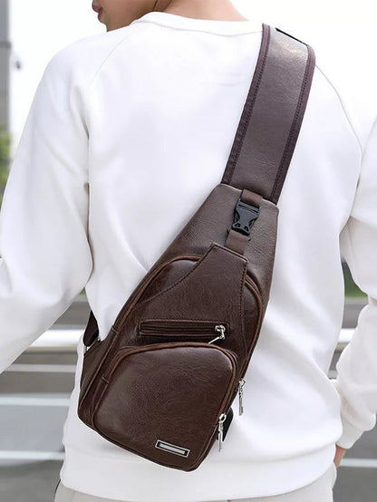USB Charging Multifunctional Leisure Chest Bag