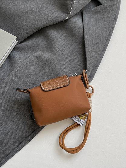 Casual contrast color mini handbag