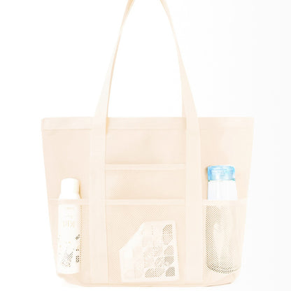Foldable mesh beach bag