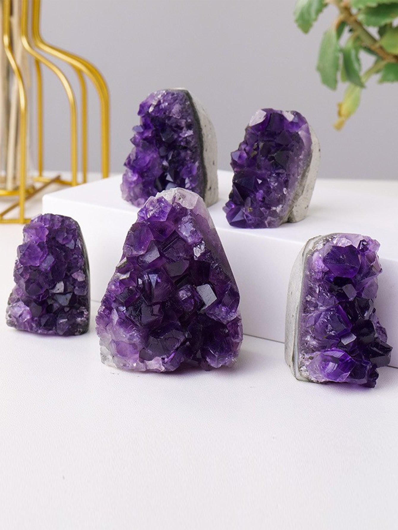Natural Uruguayan Amethyst Cluster Ornaments