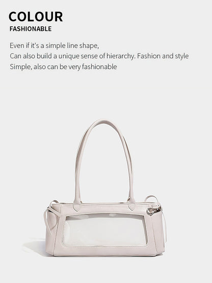 Bow-Decorated Baguette Bag - Autumn/Winter Shoulder Tote with Oversized Capacity - 3 Colour