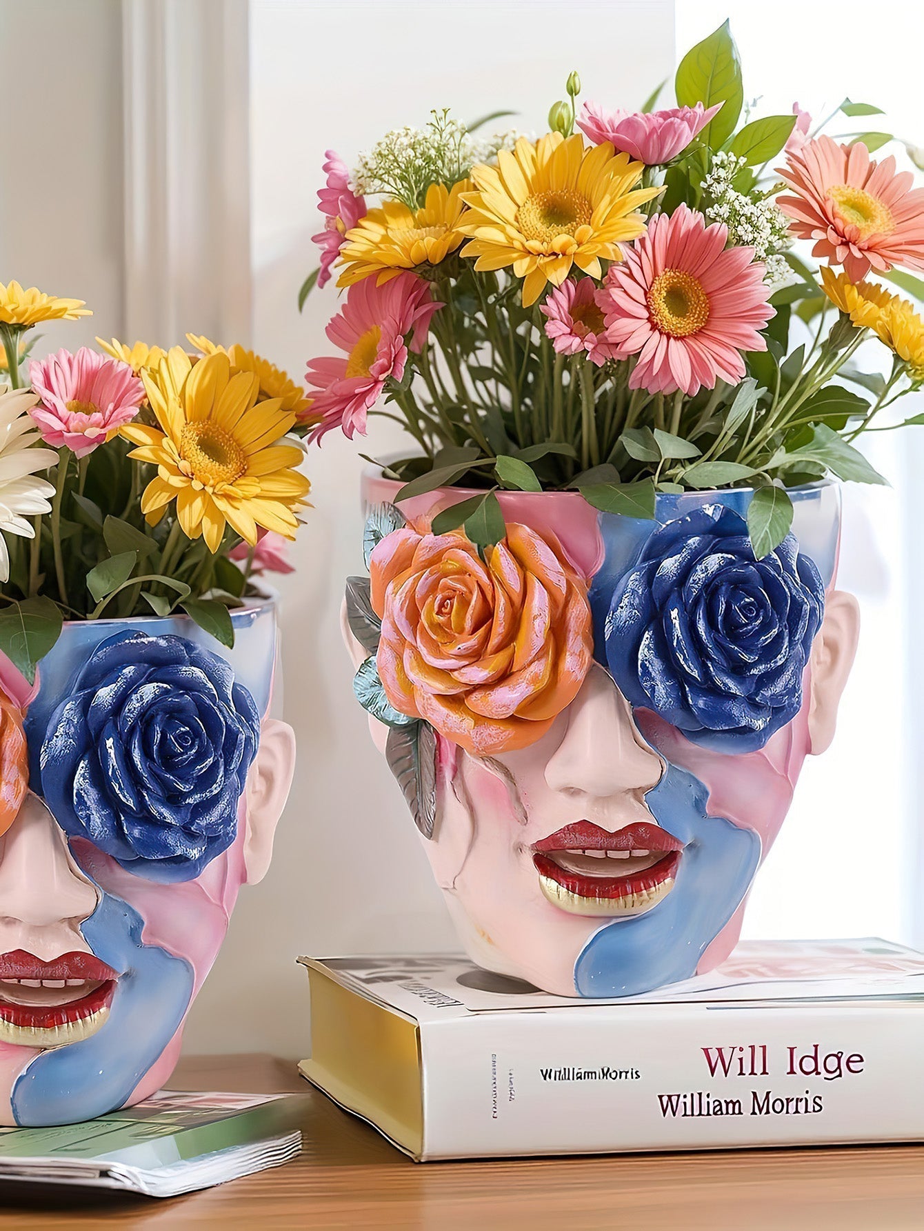 Rose Face Planter – Modern Artistic Decor for Home & Garden