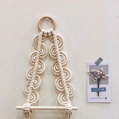 Off-white woven tapestry