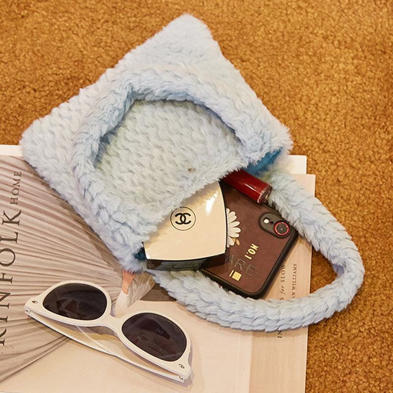 Plush handbag