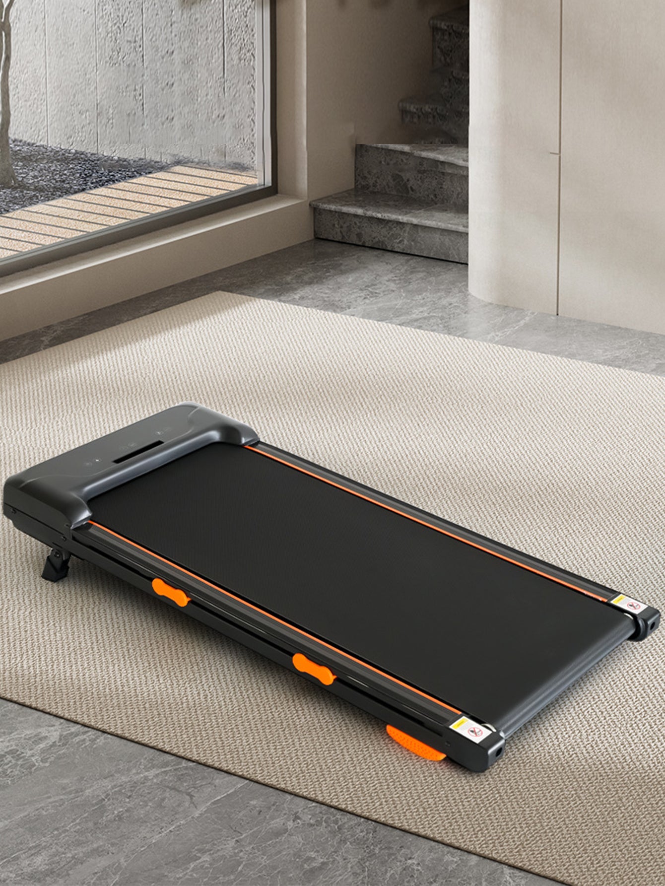Small flat walking machine