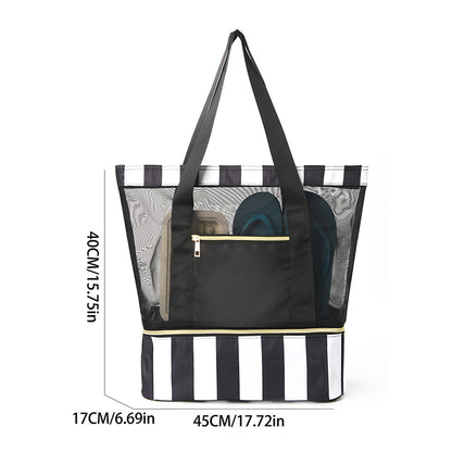 Double-layer large-capacity beach bag