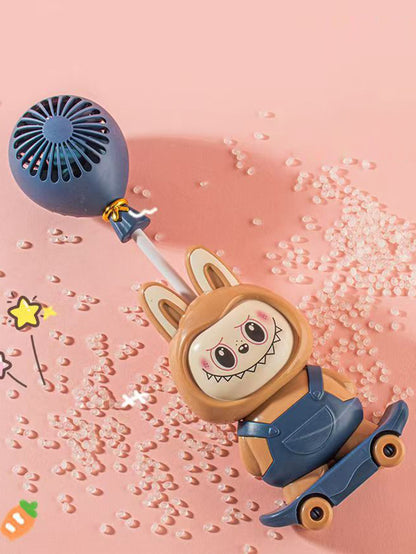 Cartoon fan Labubu
