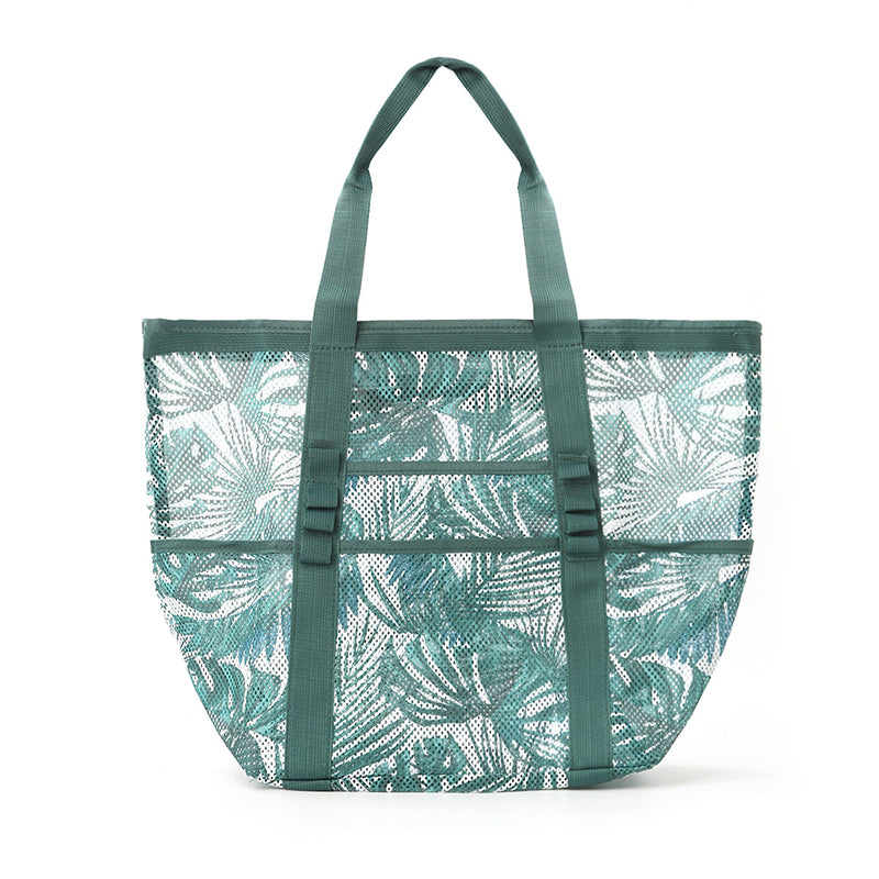 Multi-pocket foldable beach bag
