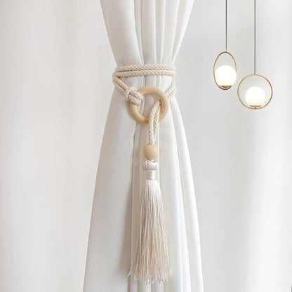 Log Magnetic Buckle Tassel Tie Cord