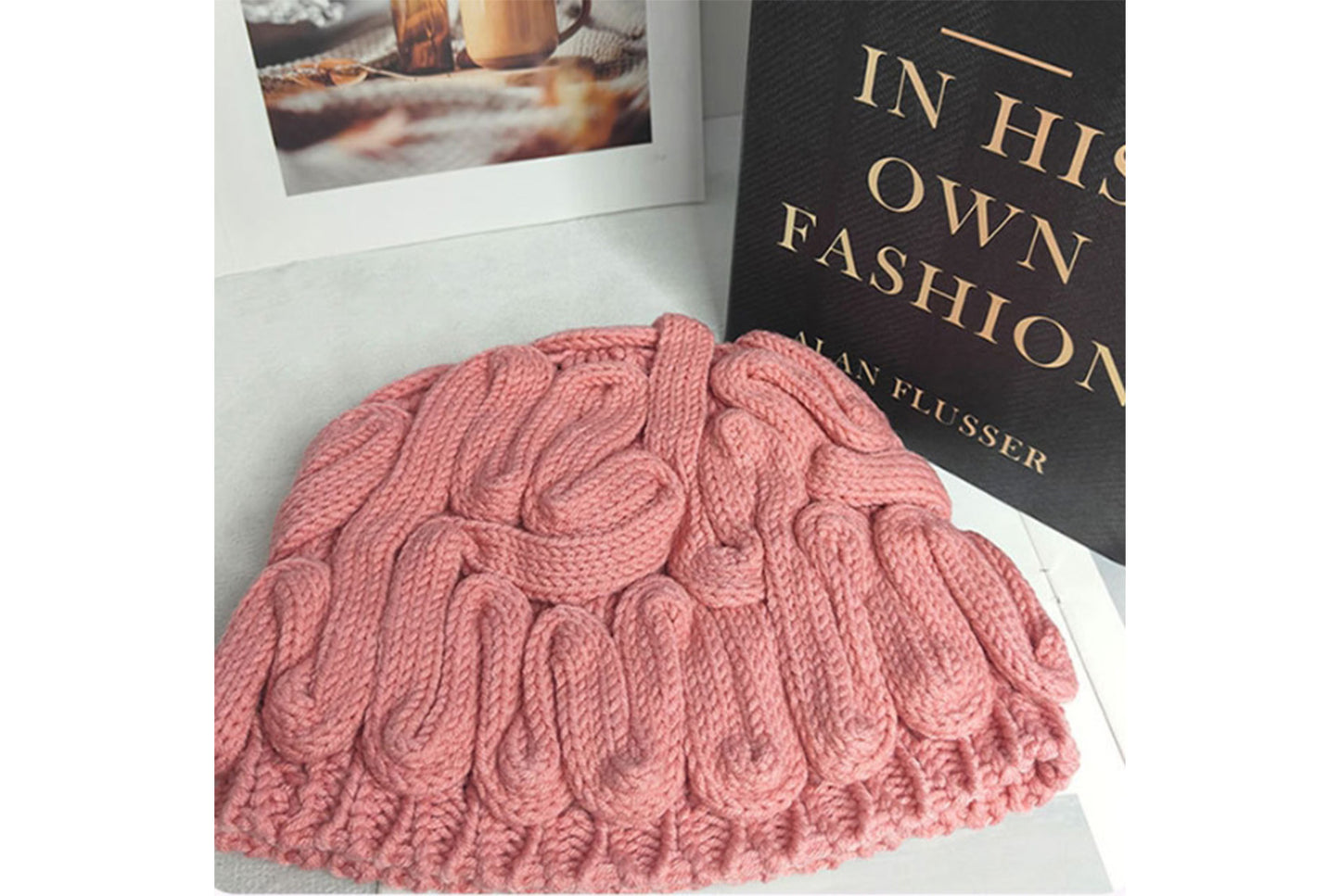 **Funny Brain Flower Knitted Hat (Autumn/Winter Warm Wool Hat)**